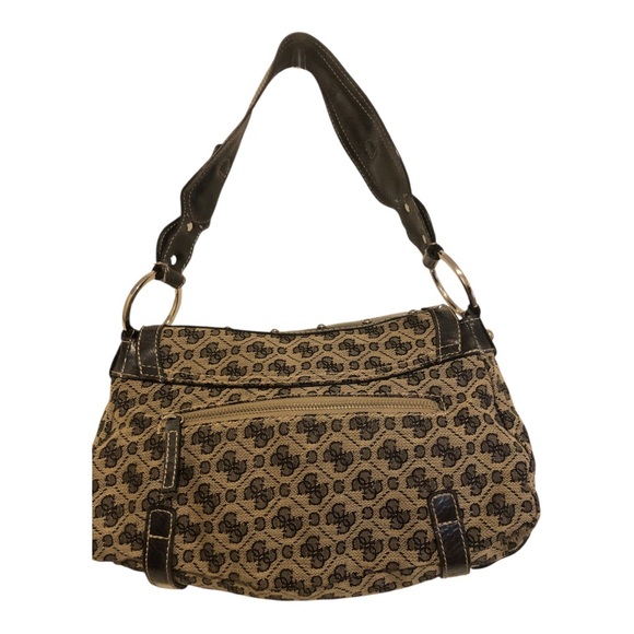 Vintage Y2K Guess Monogram Canvas Shoulder Bag EUC - Picture 4 of 8